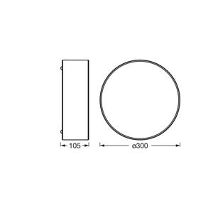 OSRAM Deckenleuchte ORBIS PARIS, beige, &Oslash; 30 cm, Textil, E27