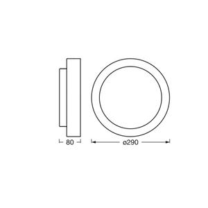 OSRAM Deckenleuchte ORBIS MADRID, wei&szlig;, &Oslash; 29 cm, Metall/Glas