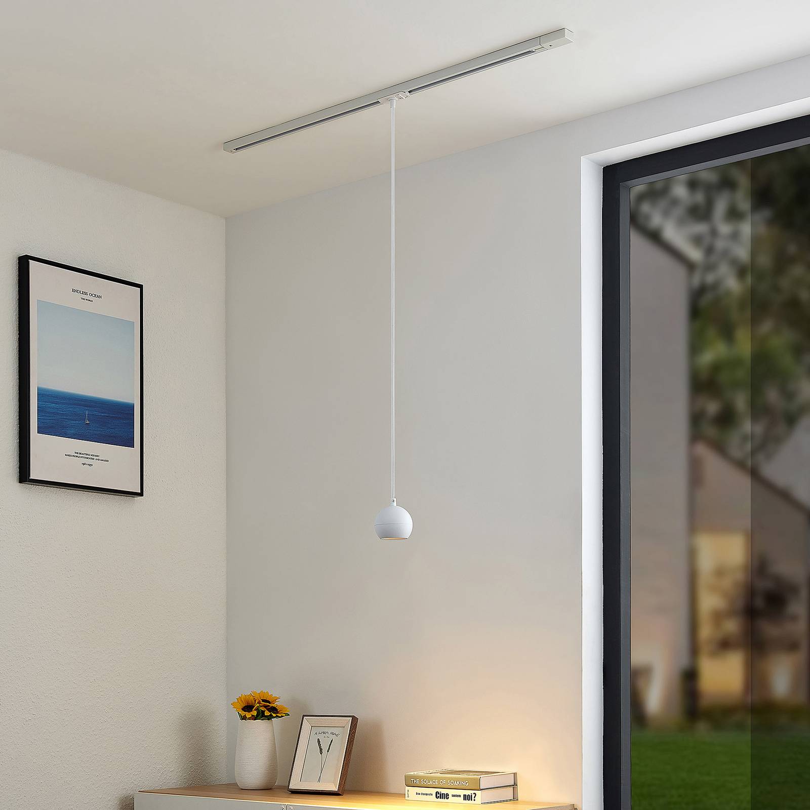 Arcchio Renko railsysteem hanglamp, wit