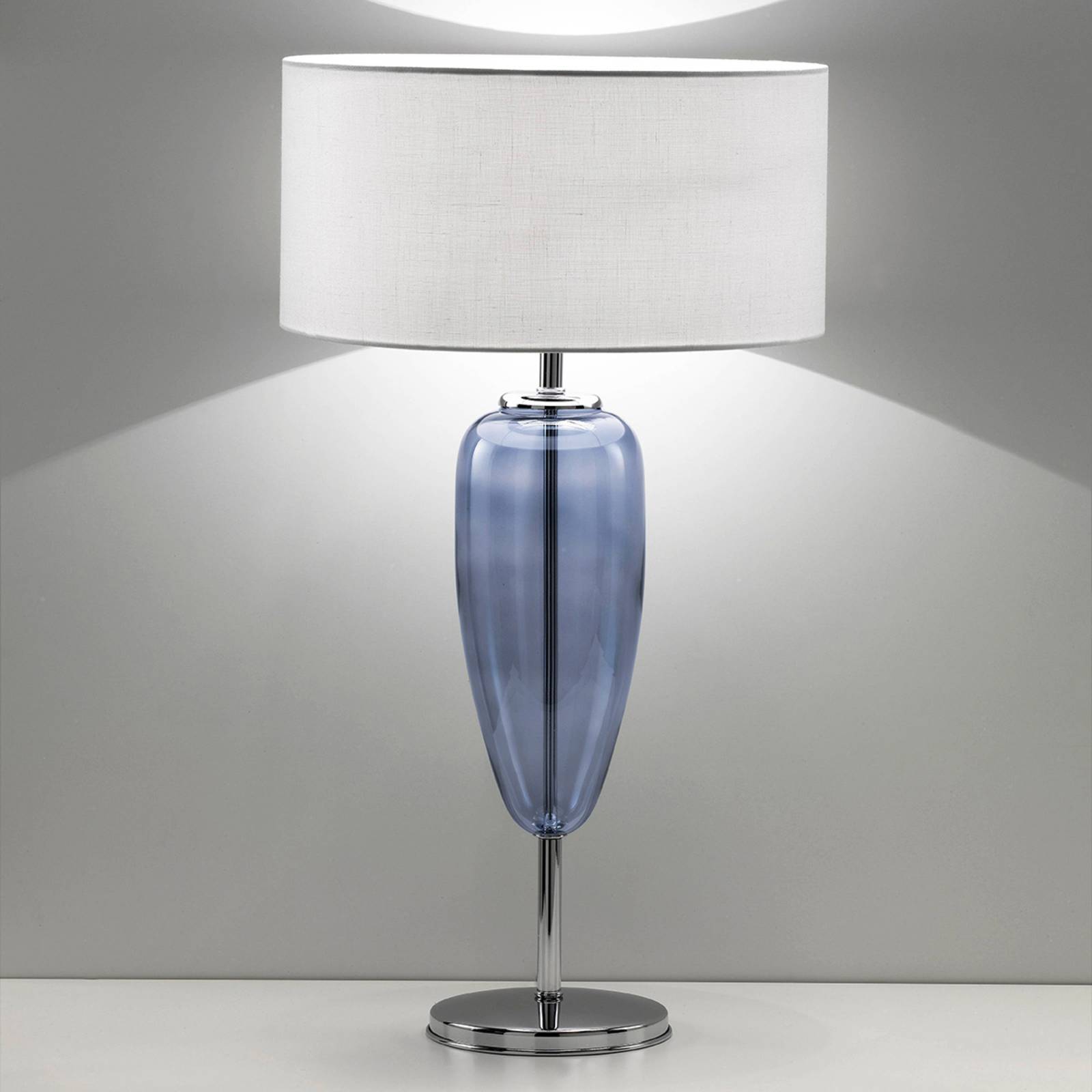Ailati Tafellamp Show Ogiva 82 cm glaselement blauw