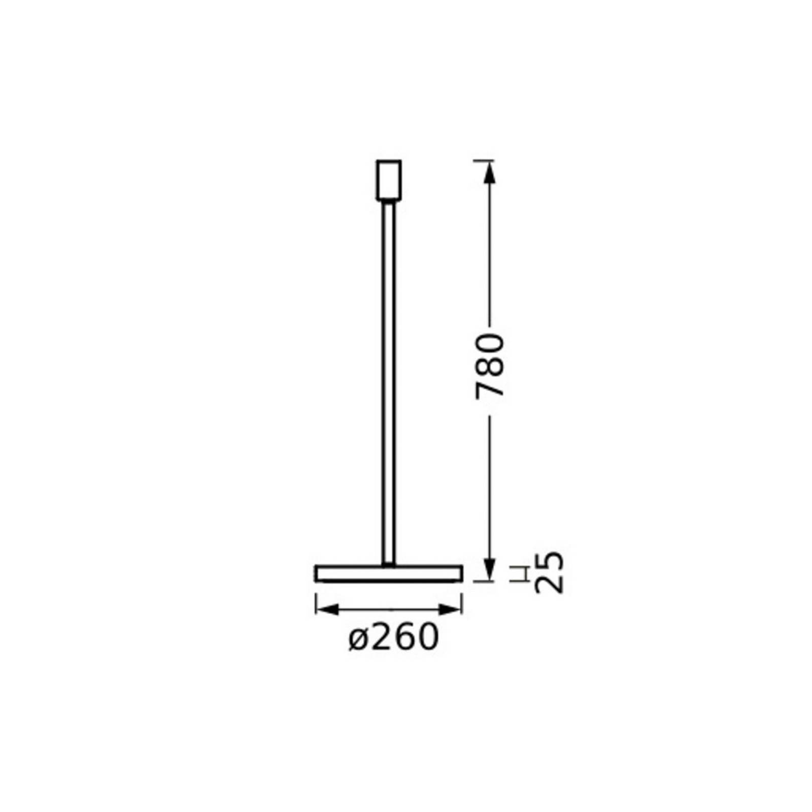 Osram vloerlamp DECOR STICK, donkergrijs, hoogte 78 cm, 1 x E27