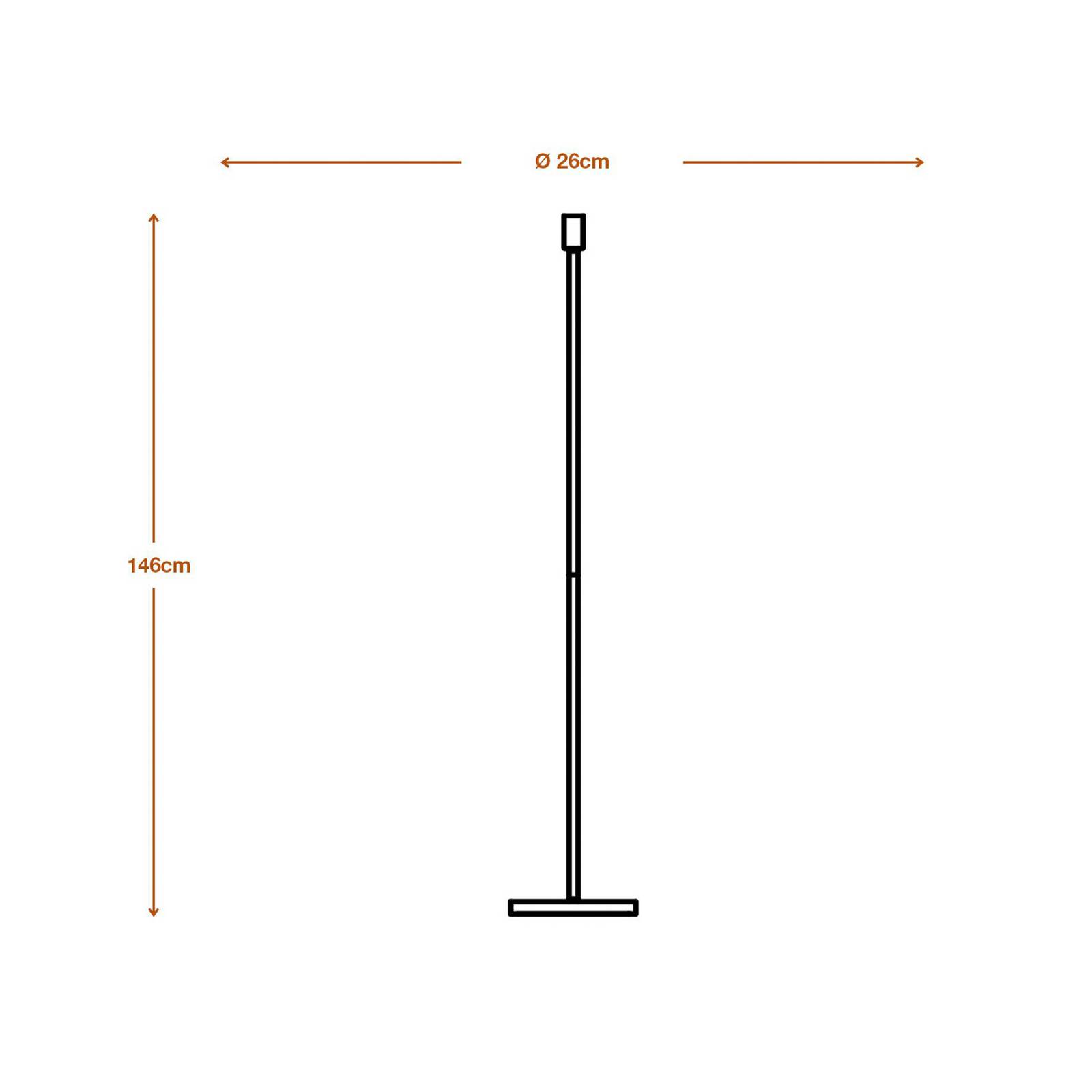 Osram vloerlamp DECOR STICK, donkergrijs, hoogte 146 cm 1 x E27