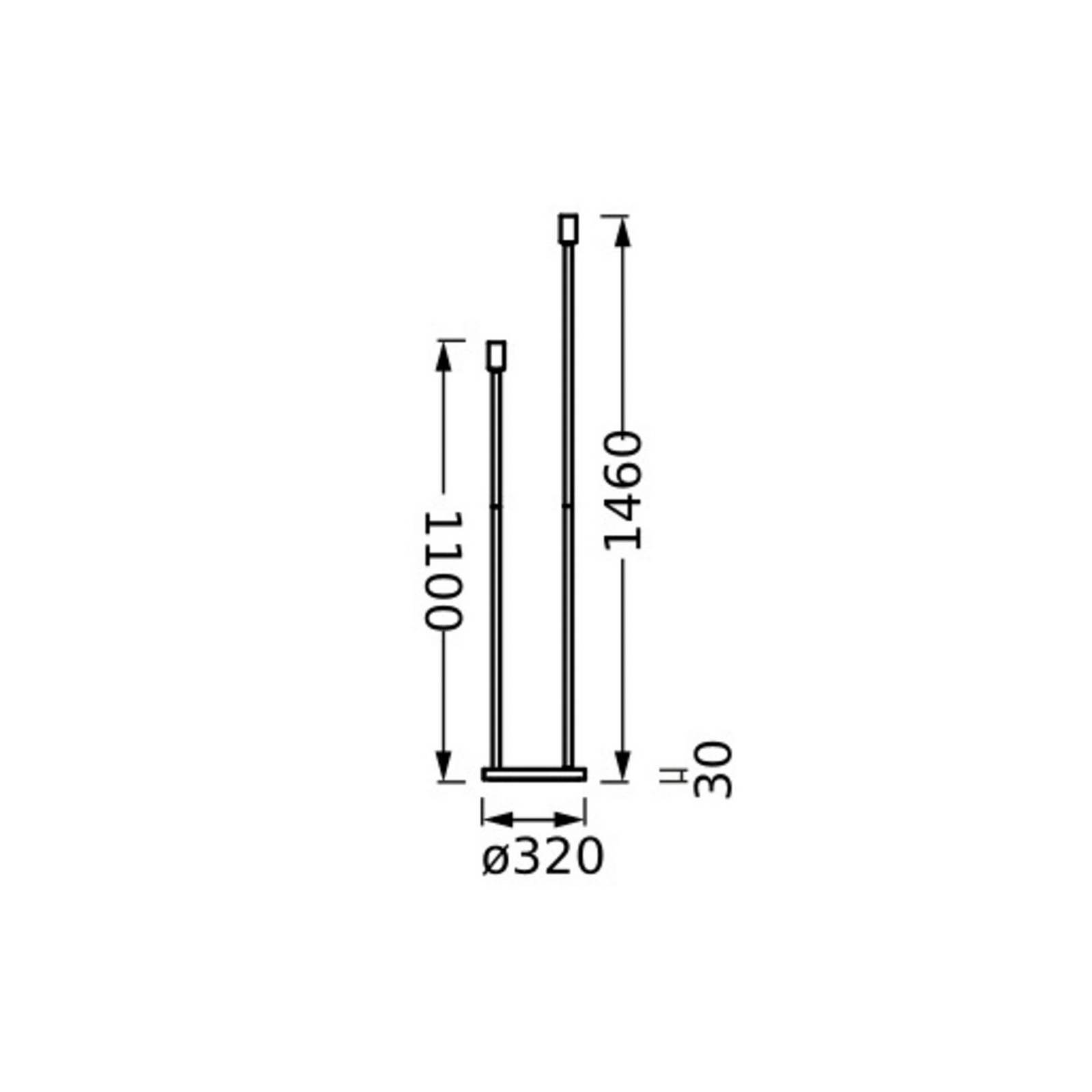 Osram vloerlamp DECOR STICK, beige, hoogte 146 cm, 2 x E27