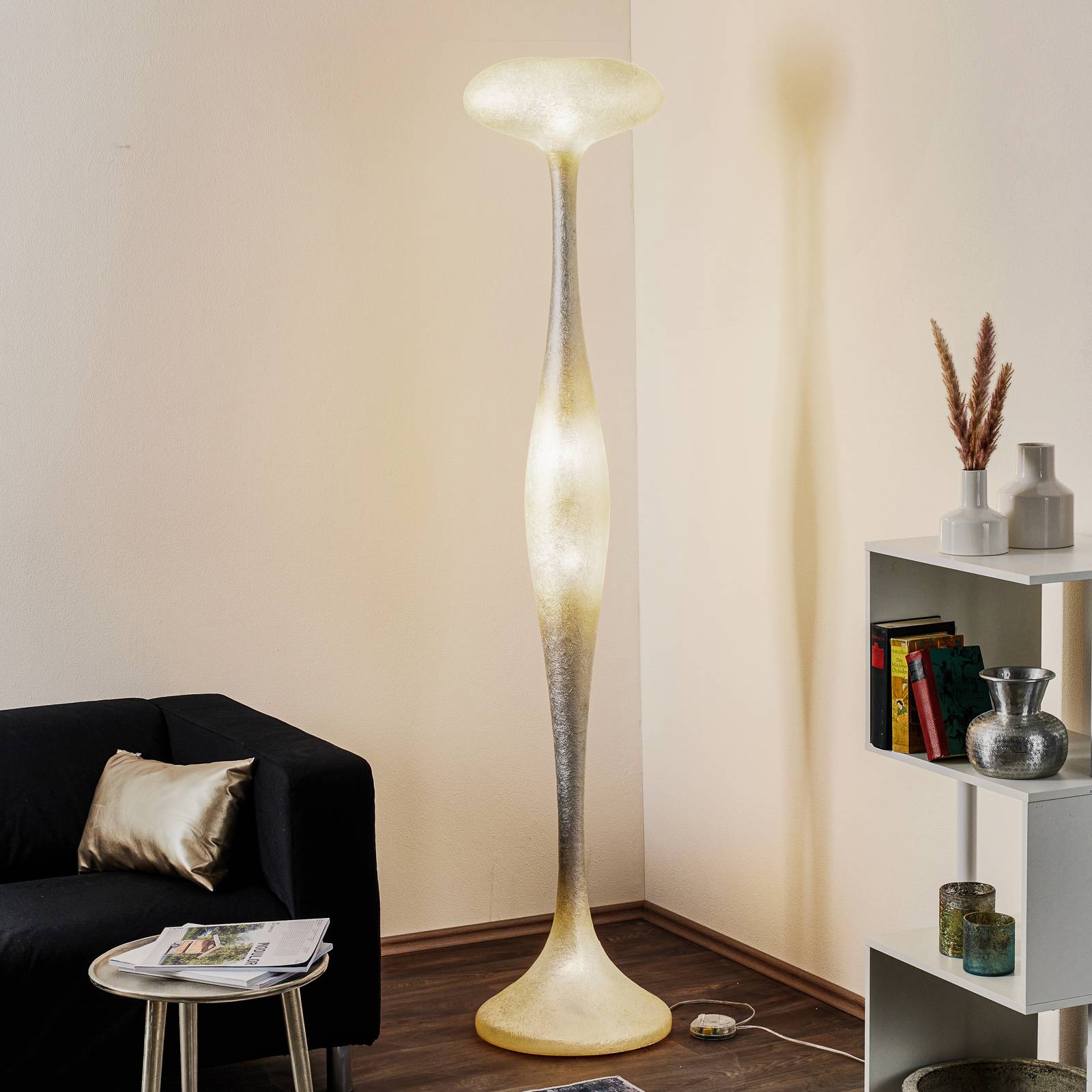 Kdln E.T.A. - geselecteerde vloerlamp zilver