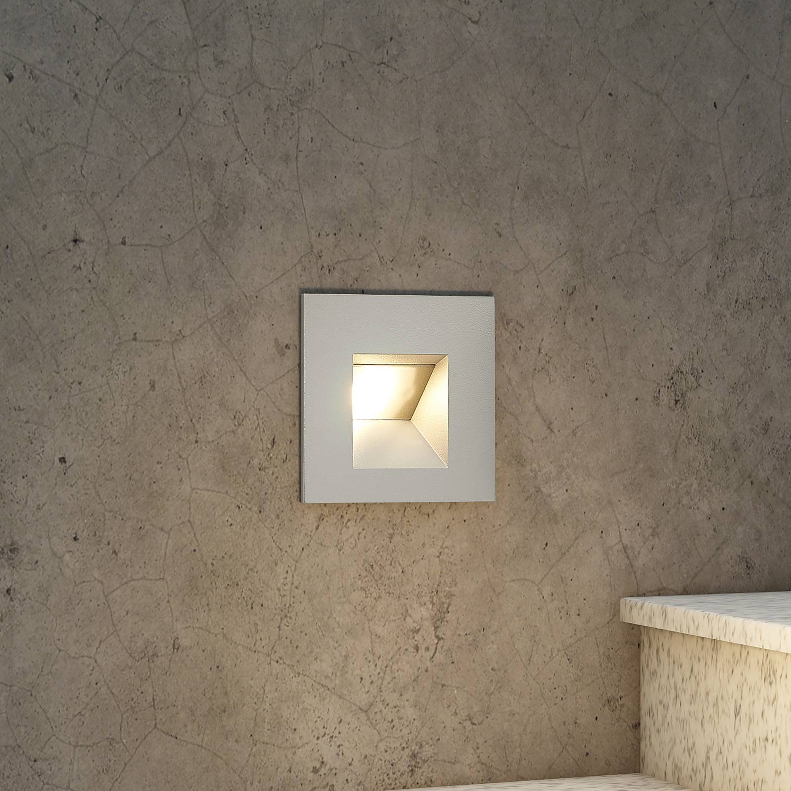 Arcchio wand inbouwlamp Zamo, G9, zilver, 12 cm, IP65