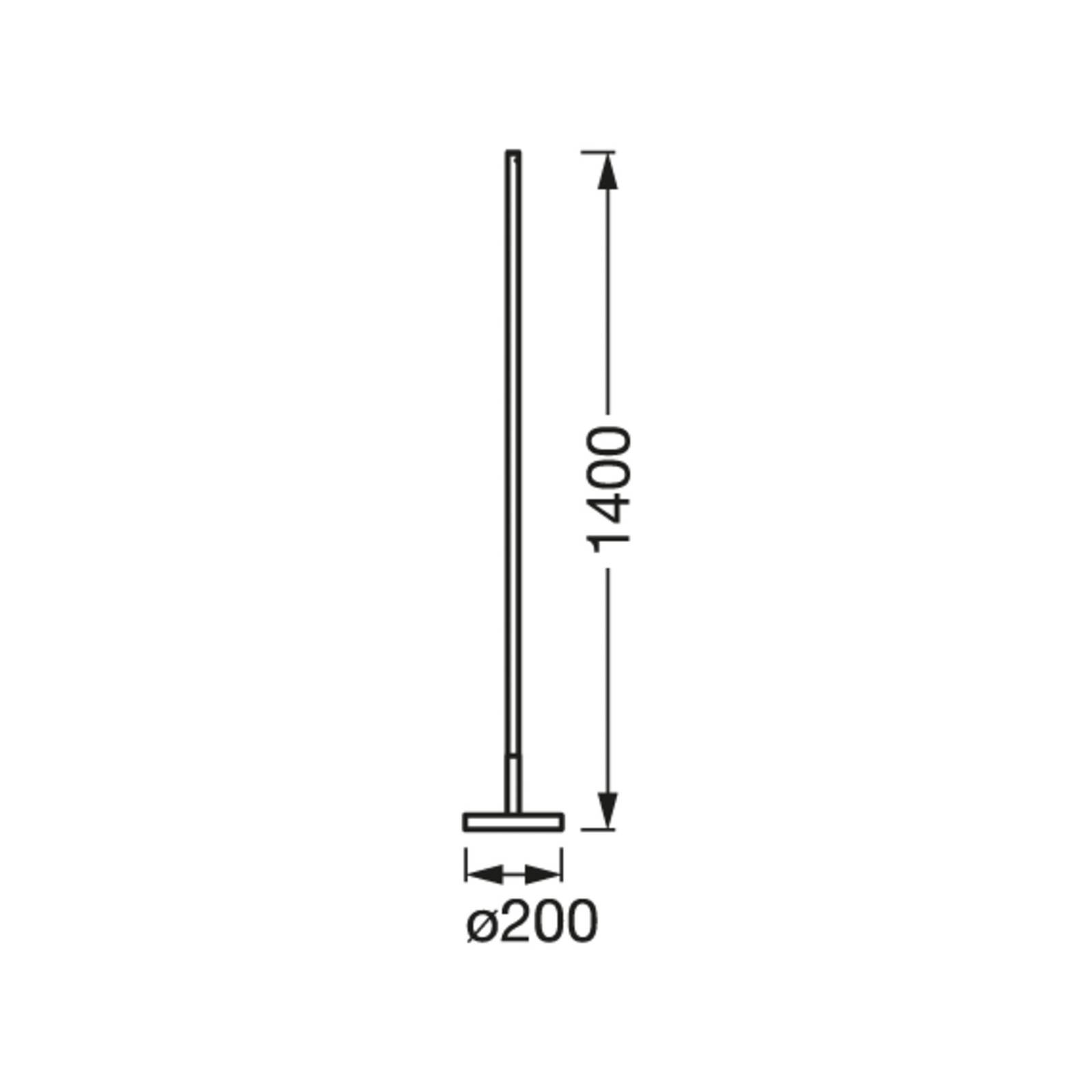 Osram SMART+ WiFi LED vloerlamp ROUND zwart 140 cm RGB CCT