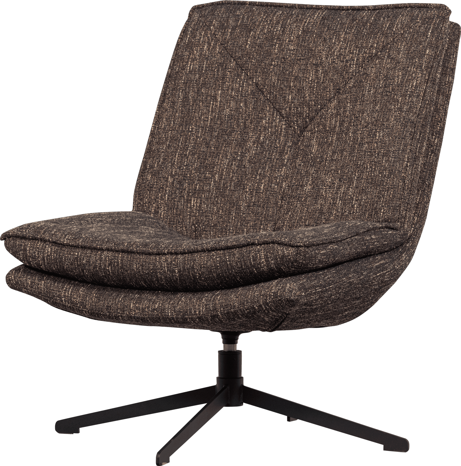 Milaro draaifauteuil bruin melange
