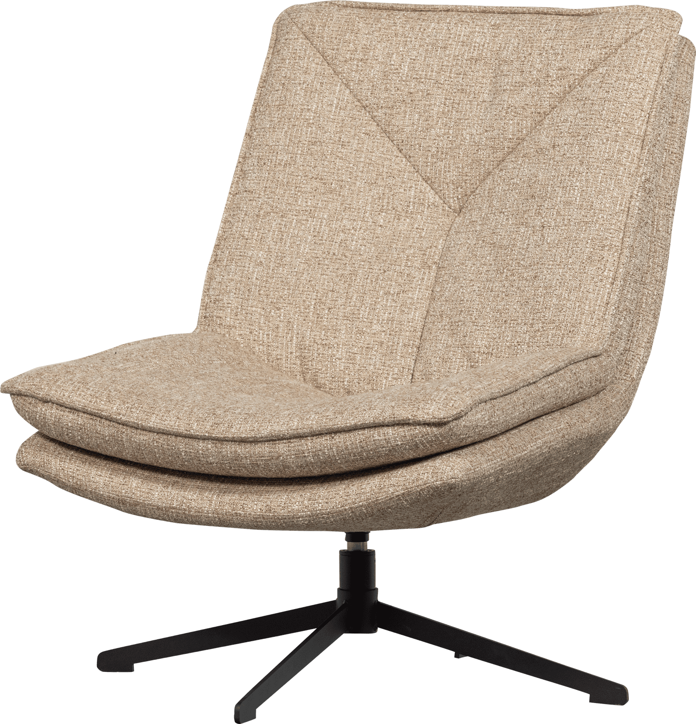 Milaro draaifauteuil naturel melange