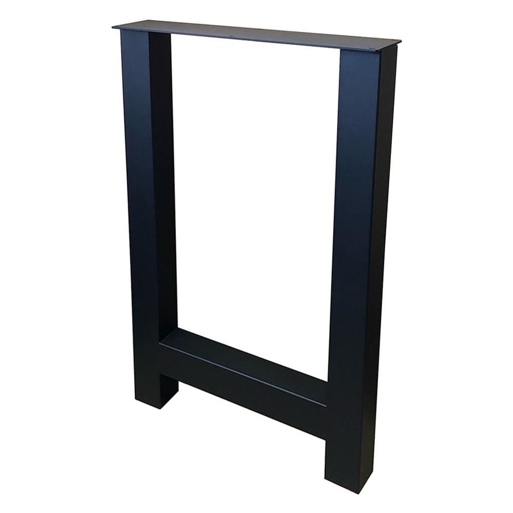Furniture Legs Europe Stalen H tafelpoot zwart 60 bij 8 cm en hoogte 90 cm (8 x 8 cm)