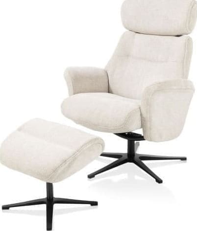 Lazaro relaxfauteuil (incl. poef)