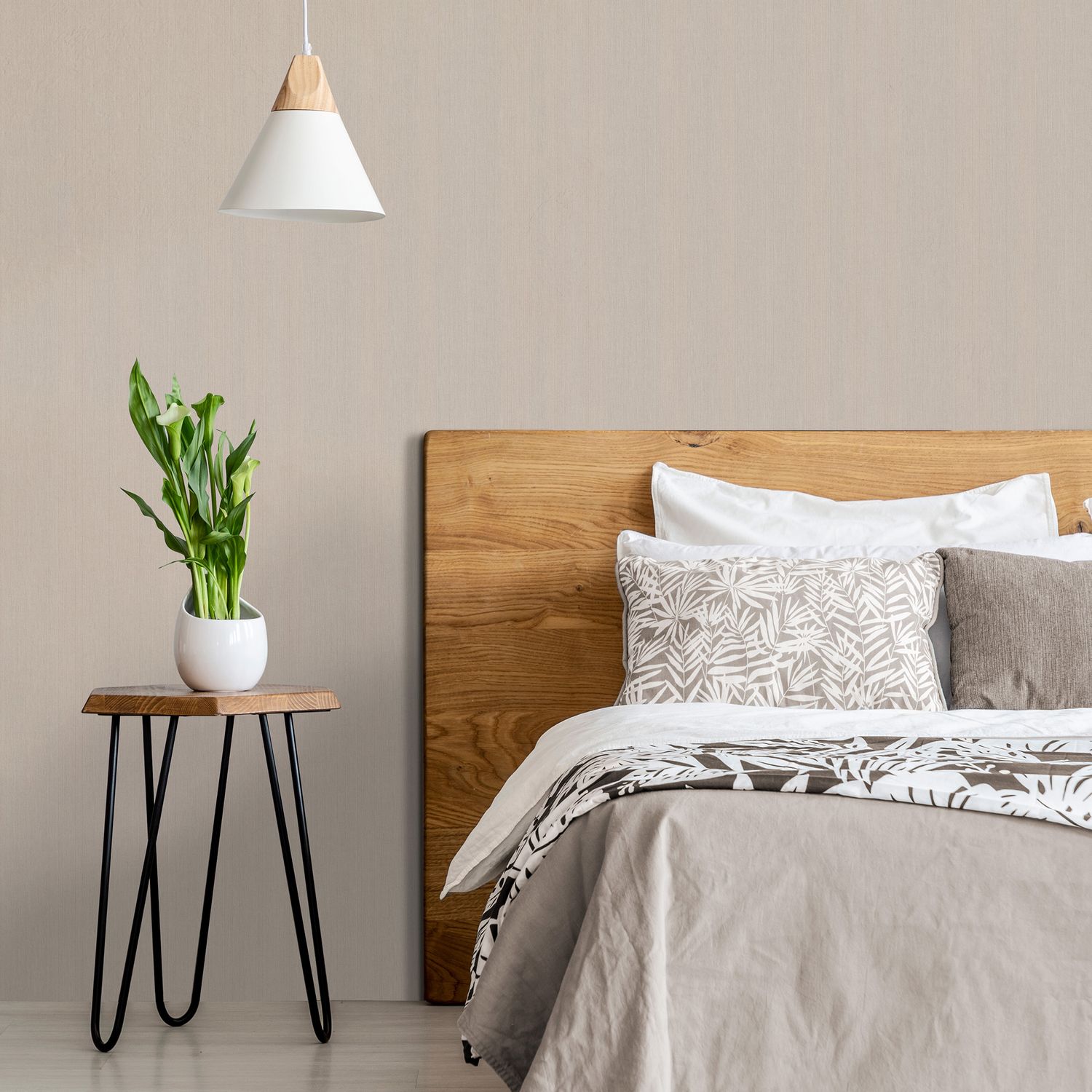 Decomode Vliesbehang Pure Lines - Beige - 10,00 M X 52 Cm