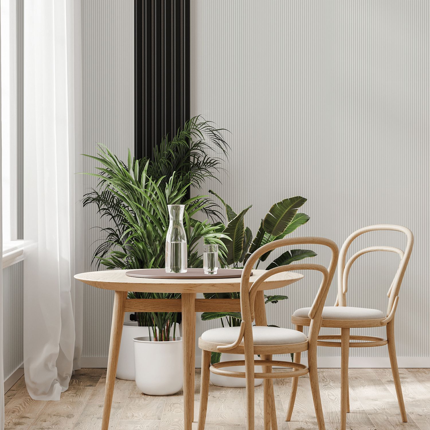Praxis Vliesbehang 3d Strepen - Wit - 10,05 M X 53 Cm