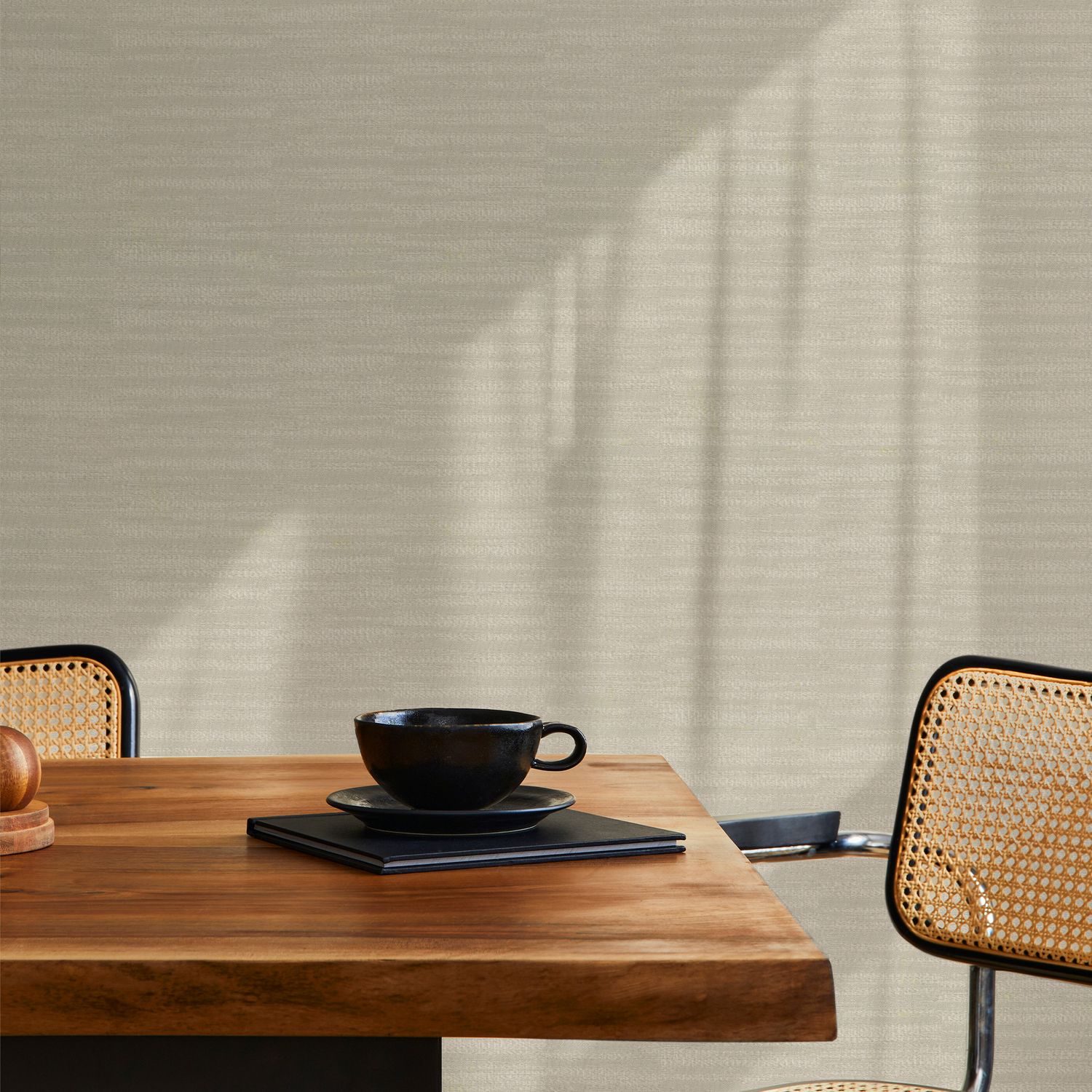 Praxis Vliesbehang Jacquard Lijnen - Zand - 10,05m X 52cm