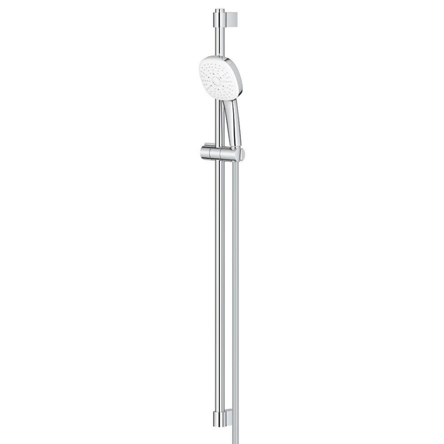 Grohe Tempesta 110 Cube Glijstangset - 90cm - vierkante handdouche - 3 straalsoorten - gladde doucheslang - chroom 26909003