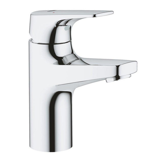 Grohe Bau Flow waterbesparende wastafelkraan S-size met gladde body chroom 23752000