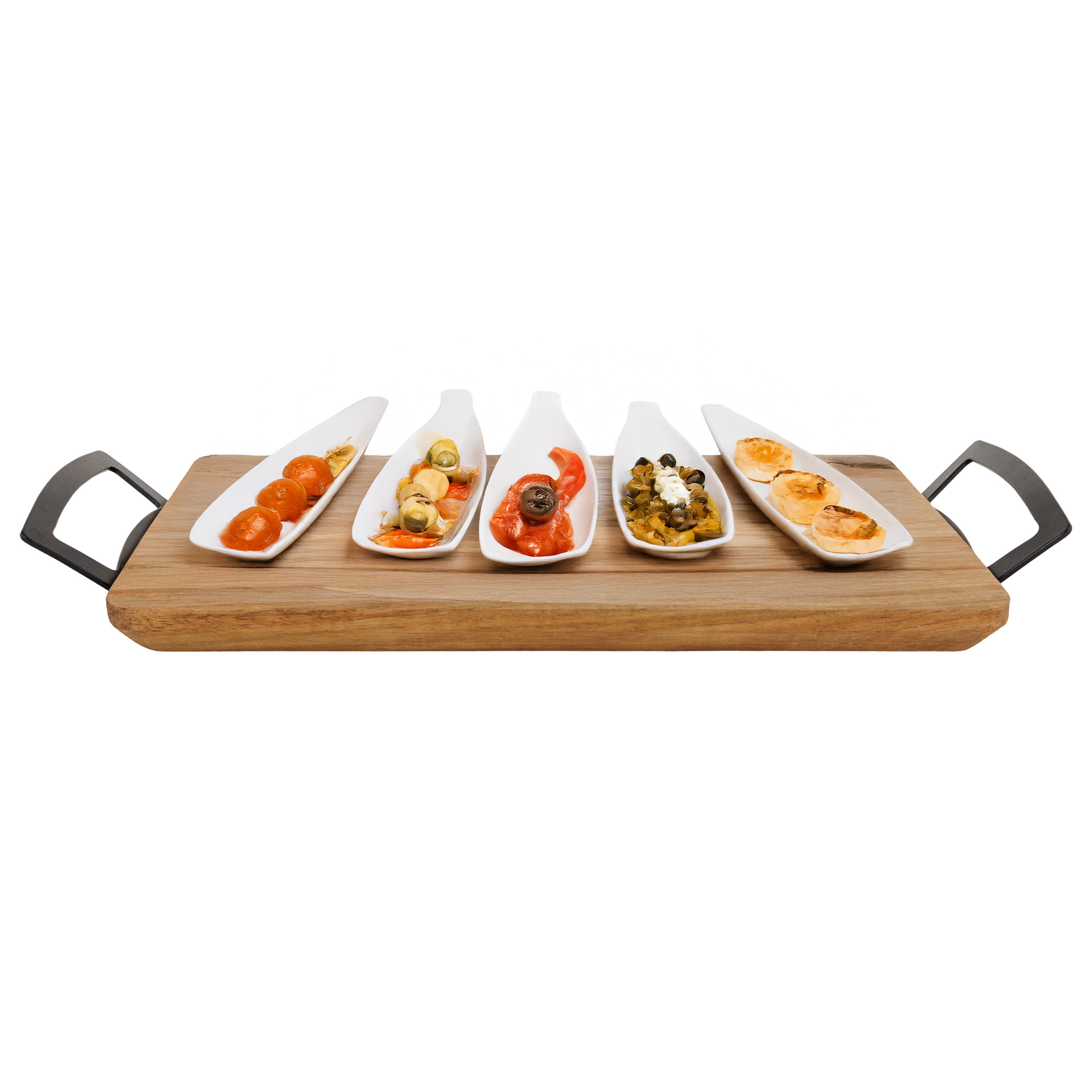 Cosy & Trendy Serveerplank - acacia hout - 33 x 20 cm - borrelplank/kaasplank -