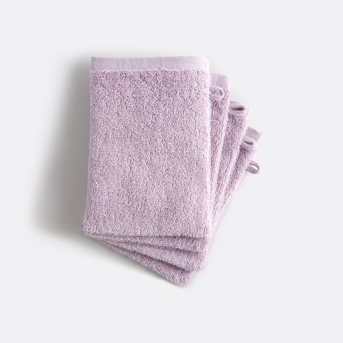 LA REDOUTE INTERIEURS Set van 4 washandjes SCENARIO in badstof
