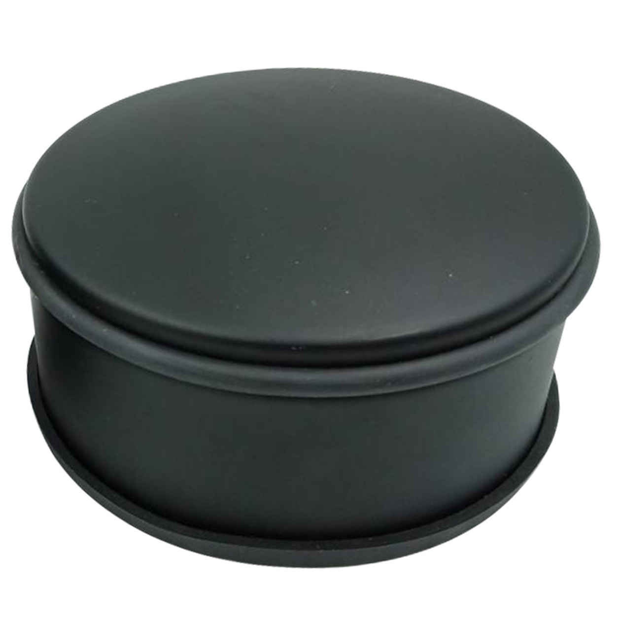 Benson Deurstopper/deurbuffer voor binnendeuren - 1x - mat zwart - rond - 1,2 kg - 12 x 6 cm - met rubberen -