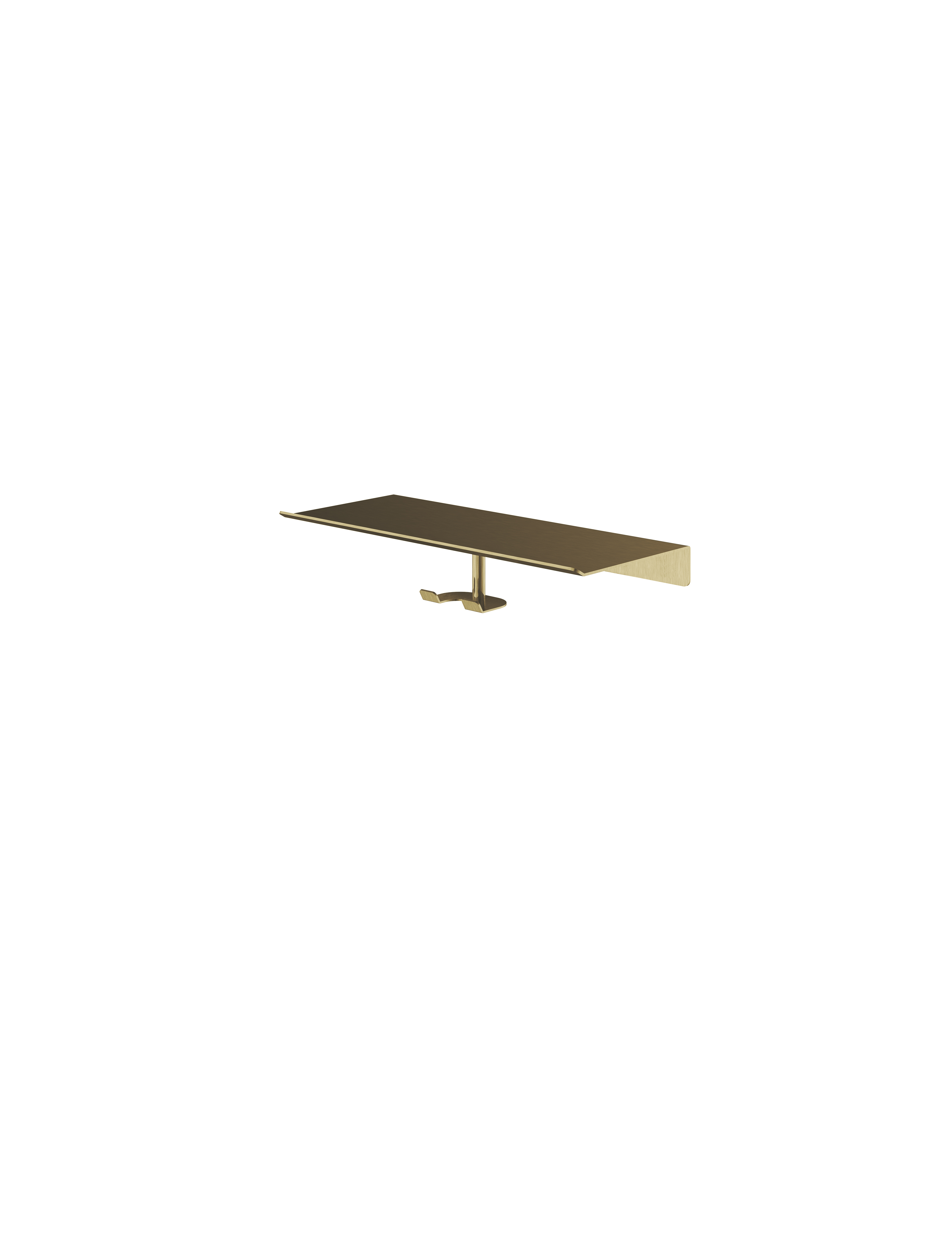 Hotbath &More Haak voor wisser voor Planchet serie Geborsteld messing PVD