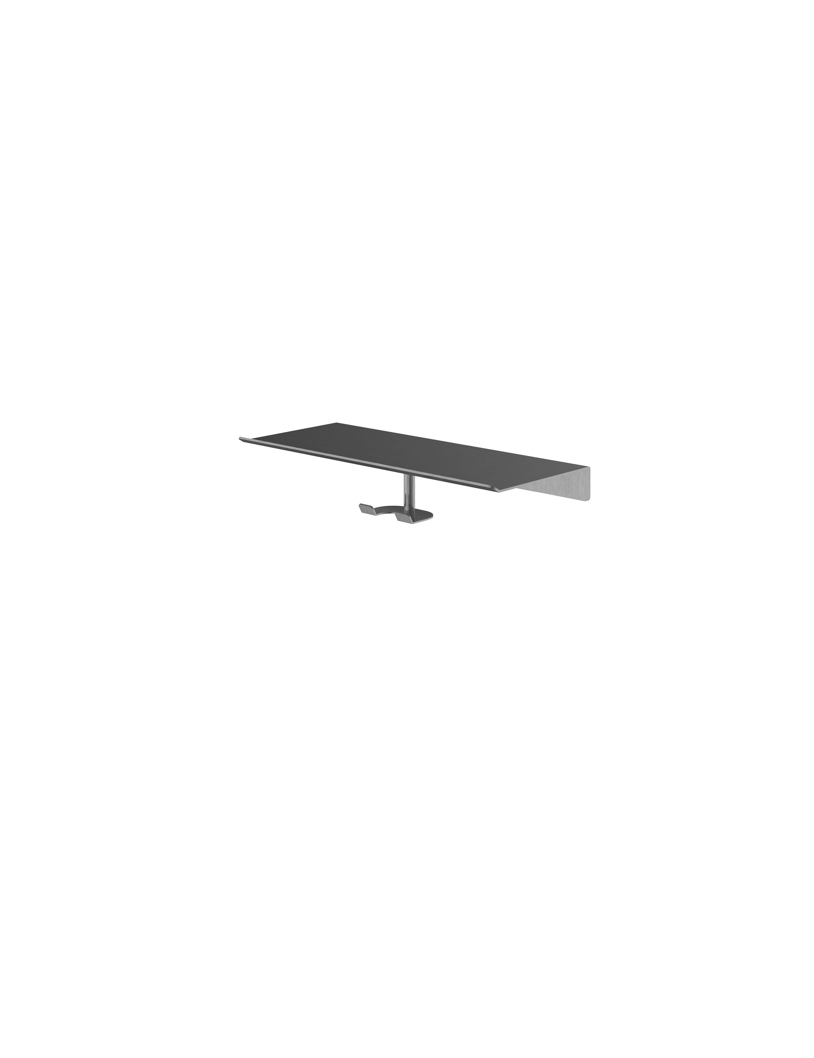 Hotbath &More Haak voor wisser voor Planchet serie Geborsteld gunmetal PVD