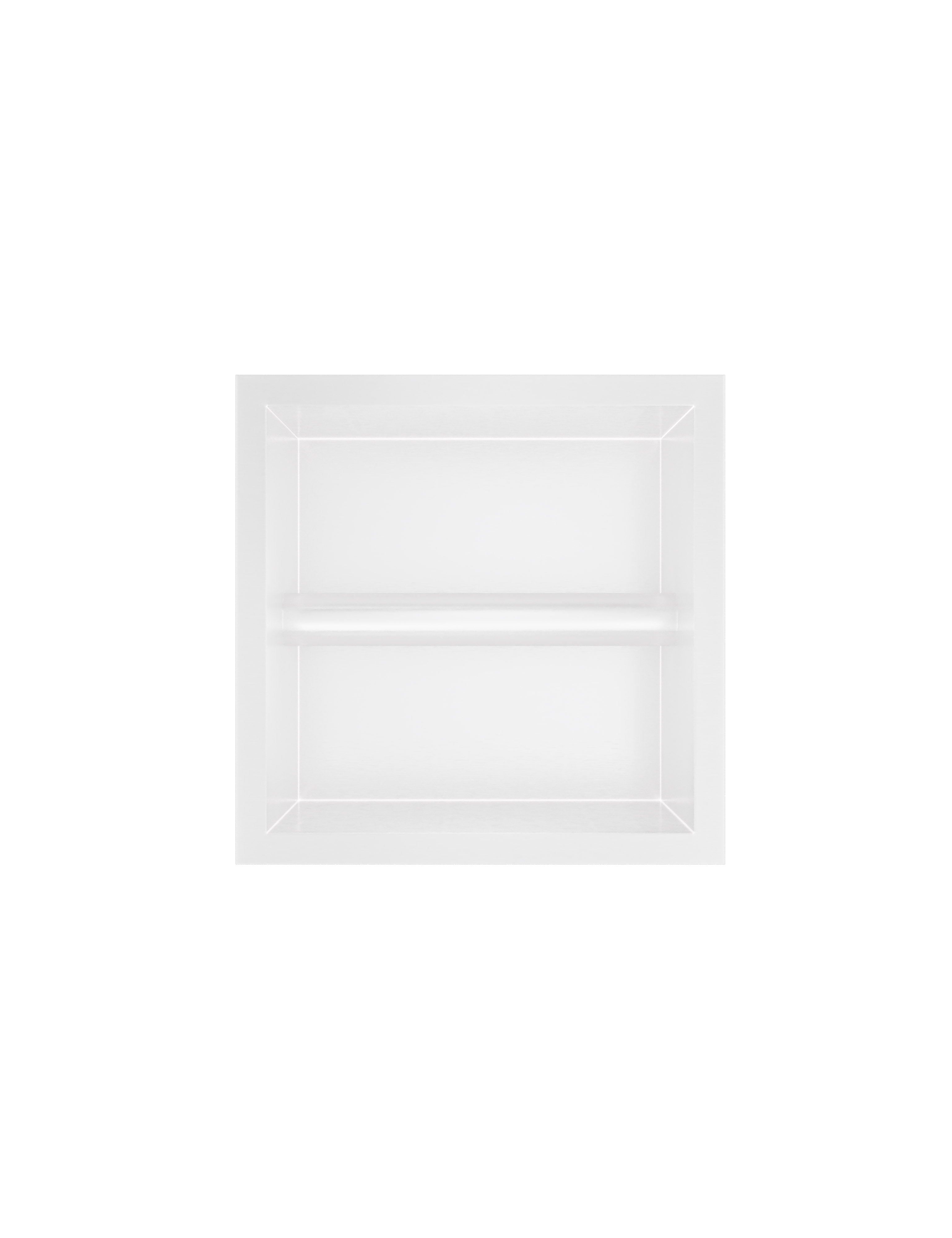 Hotbath &MORE Inbouw nis & borstelgarnituur 90x16x12,6cm Mat Wit