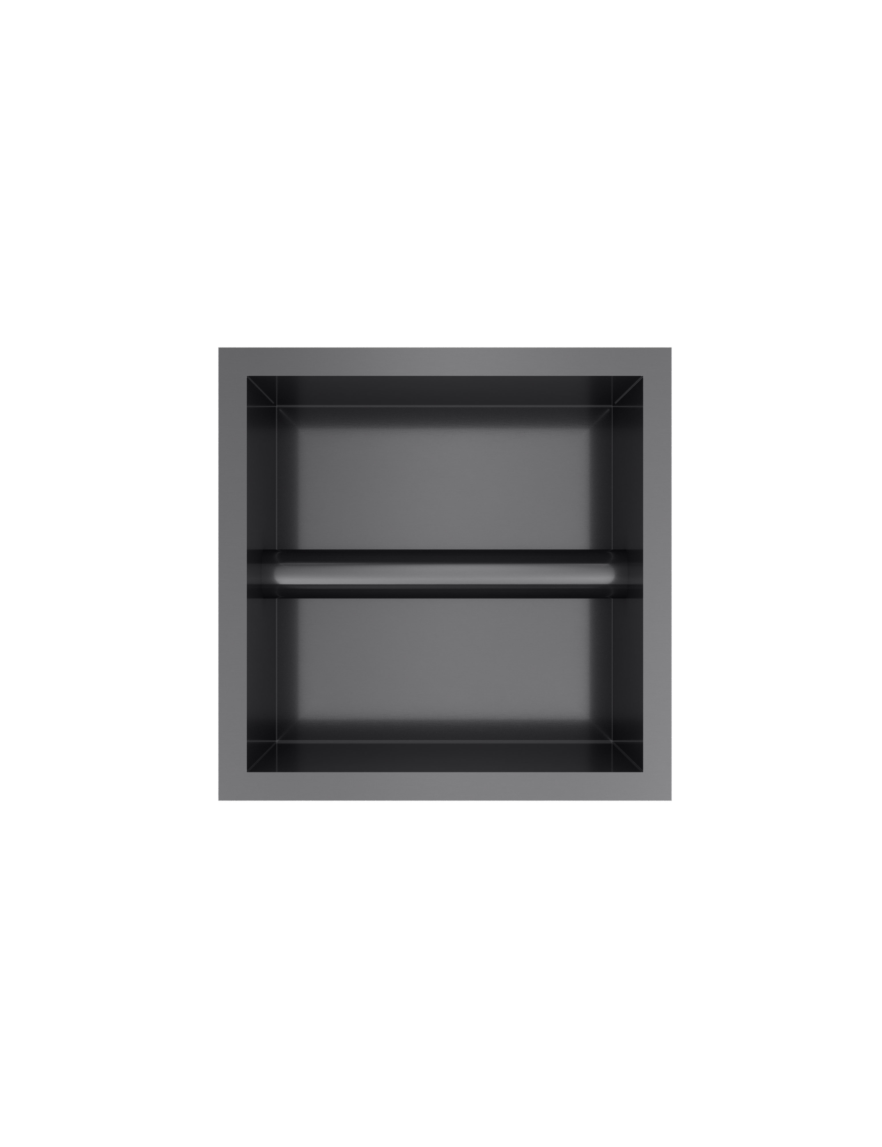 Hotbath &MORE Inbouw nis & borstelgarnituur 90x16x12,6cm Geborsteld Zwart PVD