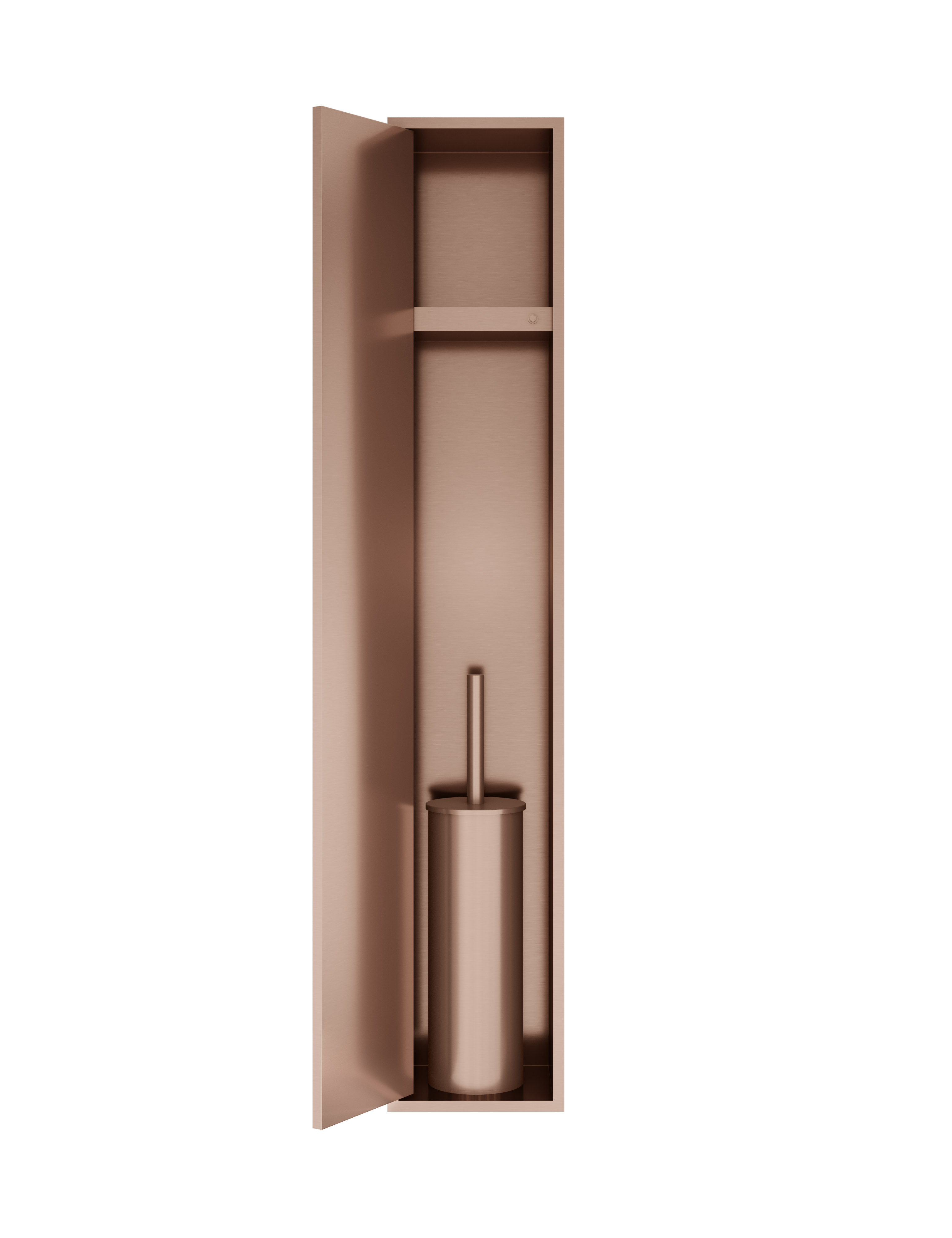 Hotbath &MORE Inbouw reserverol houder voor 6 rollen 74x20.9x14cm Geborsteld Koper PVD