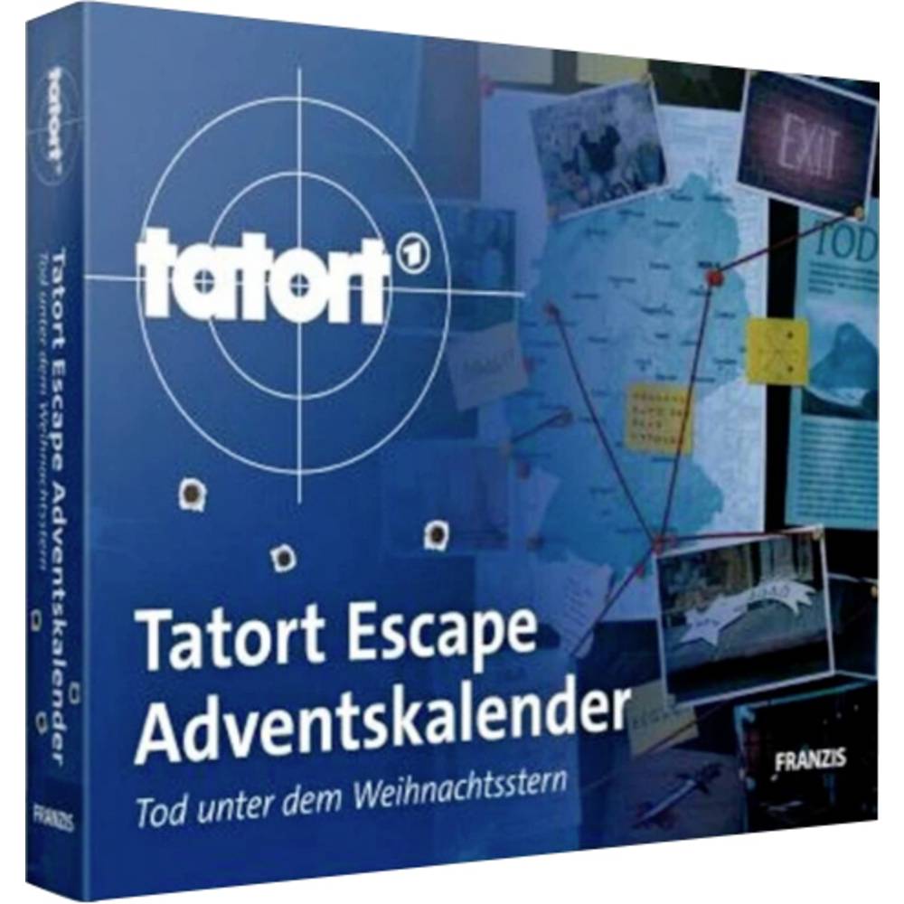 Franzis Verlag Tatort Escape Niemals vergessen, niemals vergeben Adventskalender Familiespel Leeftijdsklasse Vanaf 14 jaar