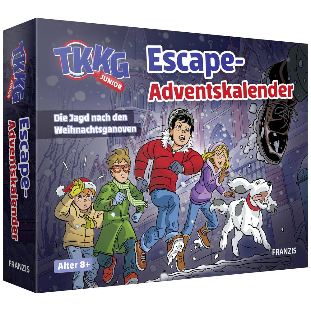 Franzis Verlag TKKGjunior Escape Adventskalender Familiespel Leeftijdsklasse Vanaf 8 jaar