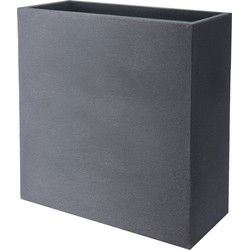 4gardenz Stone rechthoekige plantenbak 60x60x26cm - steengrijs