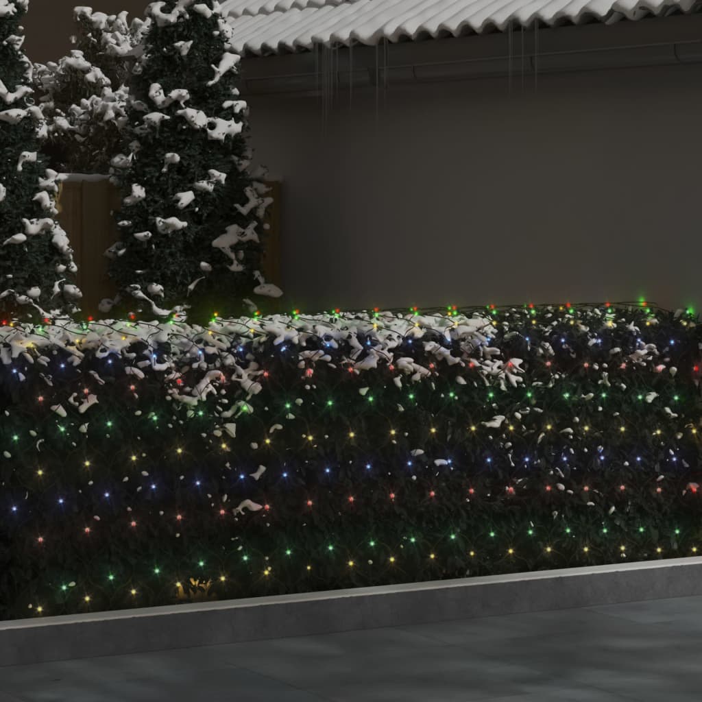 vidaXL Kerstnetverlichting 204 LED's binnen/buiten 3x2 m meerkleurig