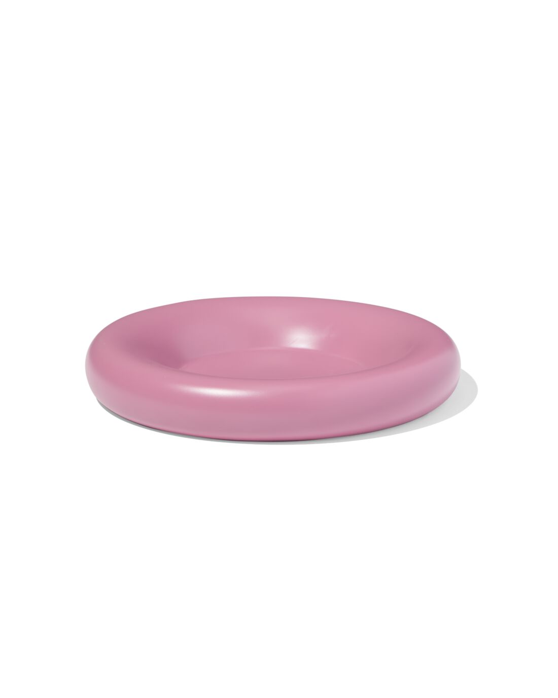 051 Kaarsonderzetter ⌀20cm Keramiek Roze (donkerpaars)