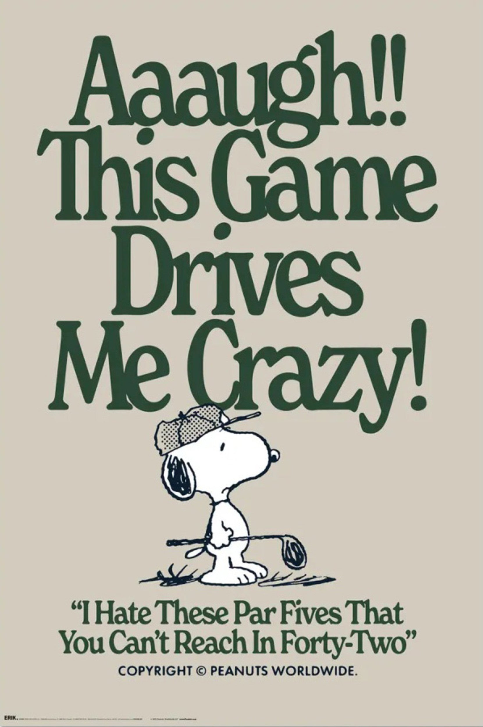 Grupo Erik Poster Snoopy - This Games Drives Me Crazy 61x91,5cm