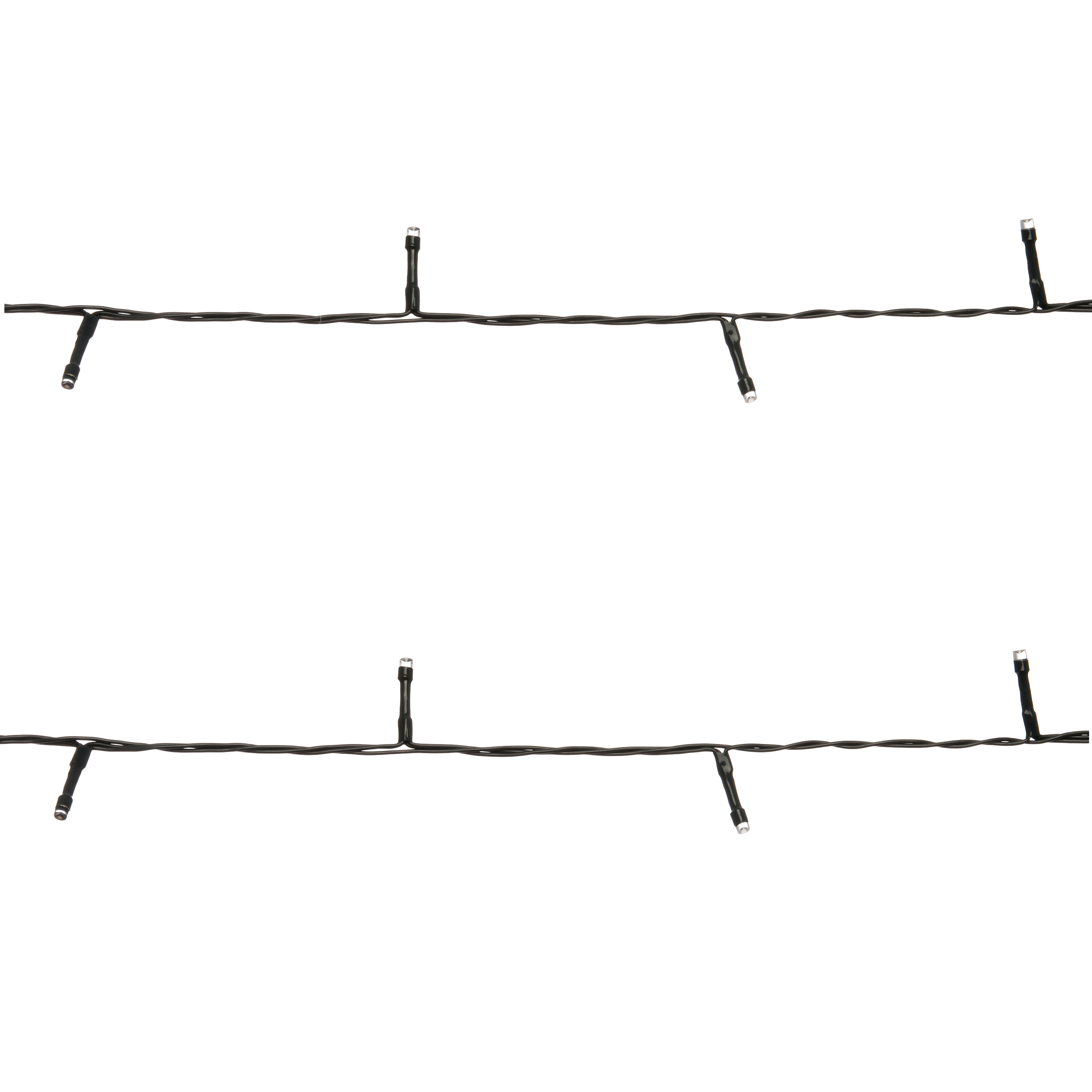 Anna's Collection Kerstverlichting Ivy - 2x - 20 led lampjes - warm wit - 150 cm - lichtsnoer -