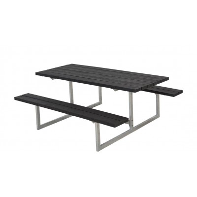 Trendyard Picknicktafel Basic Zwart - Gerecycled Kunststof Planken