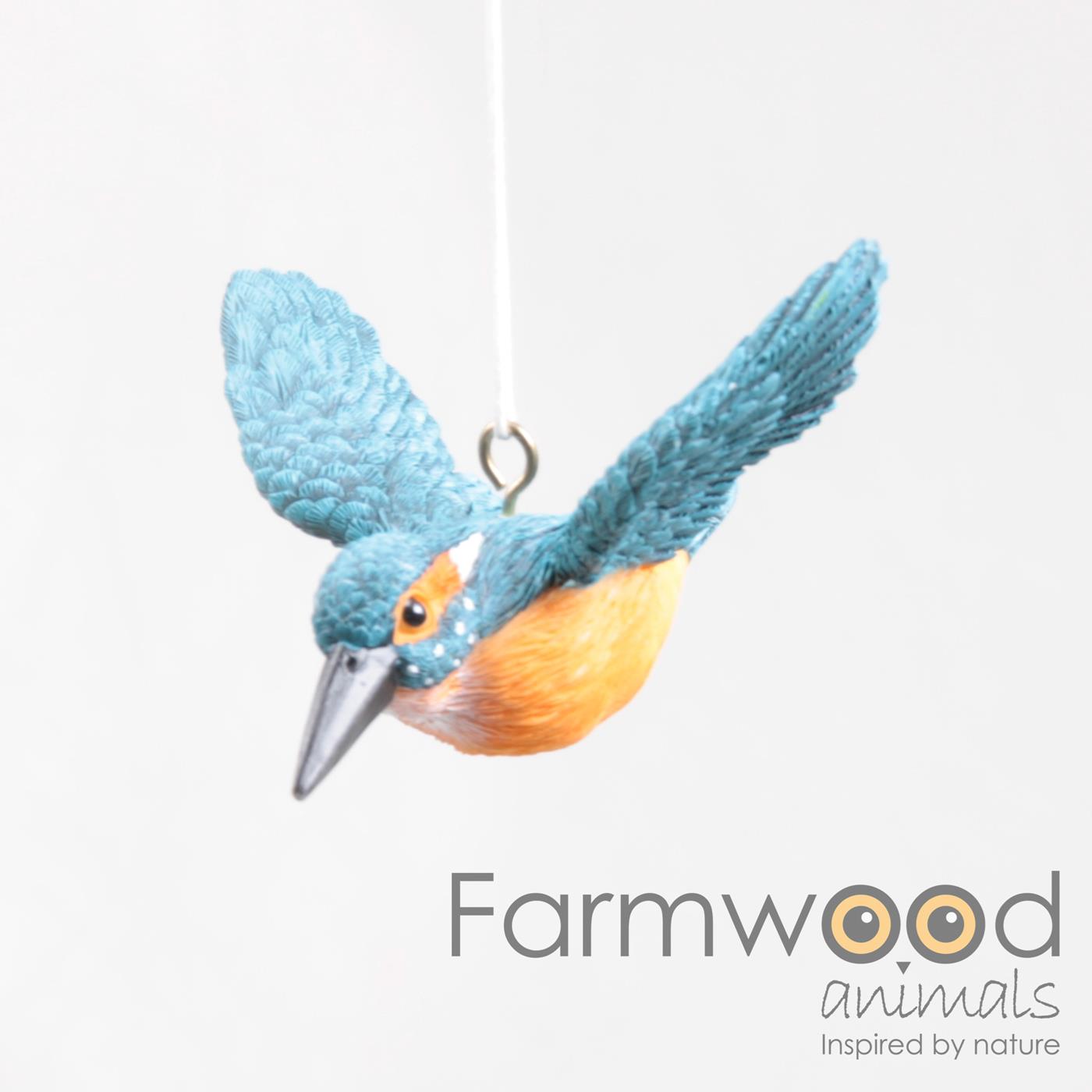 Farmwood Animals Vogel roodborstje vliegend 8,5x8x5cm