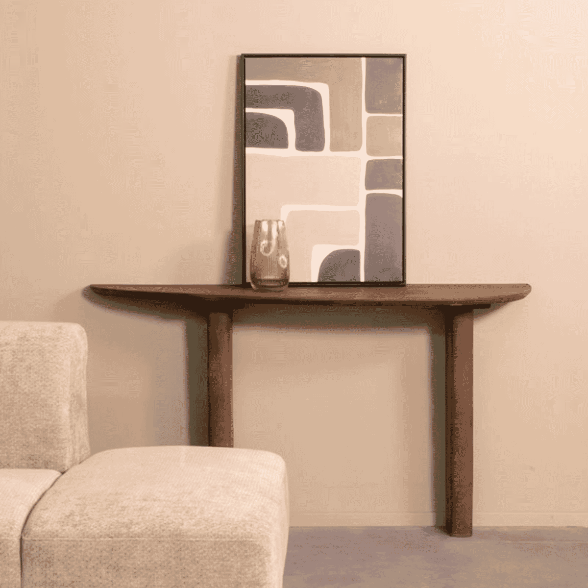 LABEL51 Organische Sidetable Wow Mangohout, 135cm - Naturel