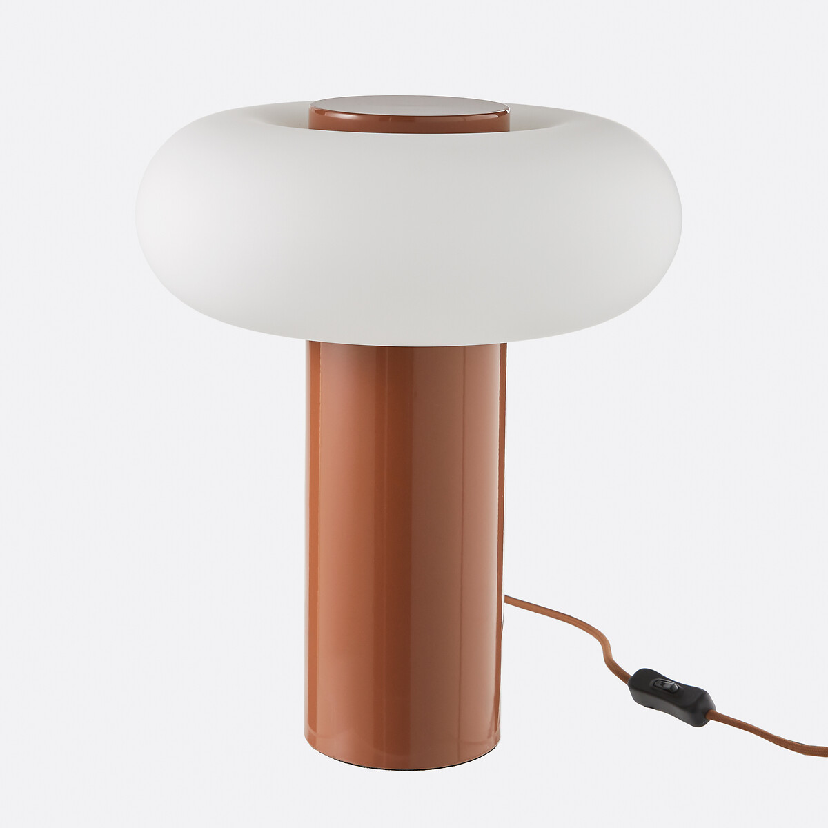 LA REDOUTE INTERIEURS Lamp in ijzermetaal en opaline, Omer