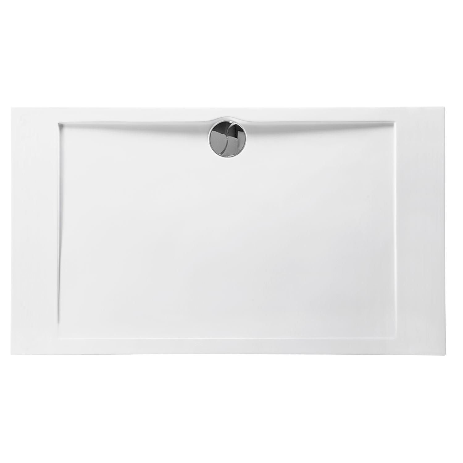 Allibert  Douchebak - Slim 140 X 80 Cm - Polybeton - Wit