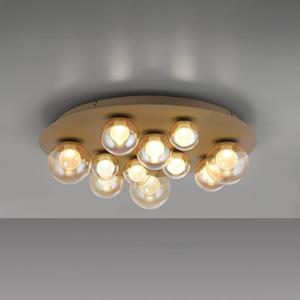 PURE LED-Deckenlampe Popup, bronze/amber &Oslash; 60 cm CCT, 11-fl.