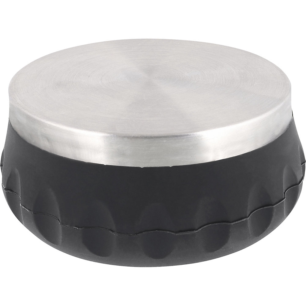 Wagner Vloerdeurstopper EH5210, Ø 93 mm, VE = 2 stuks, hoogte 45 mm, zilver/zwart