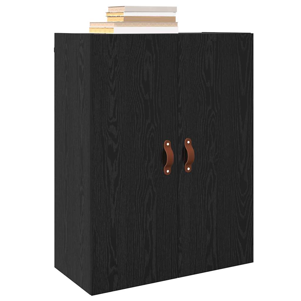 vidaXL Wandkast Zwart 69.5 x 34 x 90 cm Bewerkt hout