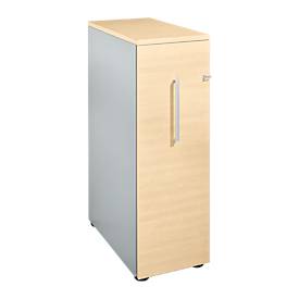 Schäfer Shop Genius Schäfer Shop  Genius Hoog ladeblok, B 435 x D 800 x H 1296 mm, esdoornpatroon/blank aluminium