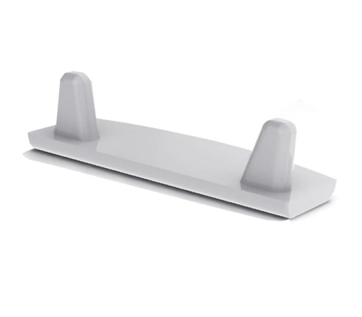 Prolumia Eindkap slimline breed 8mm, met kabel zonder gaten, aluminium | 46290178