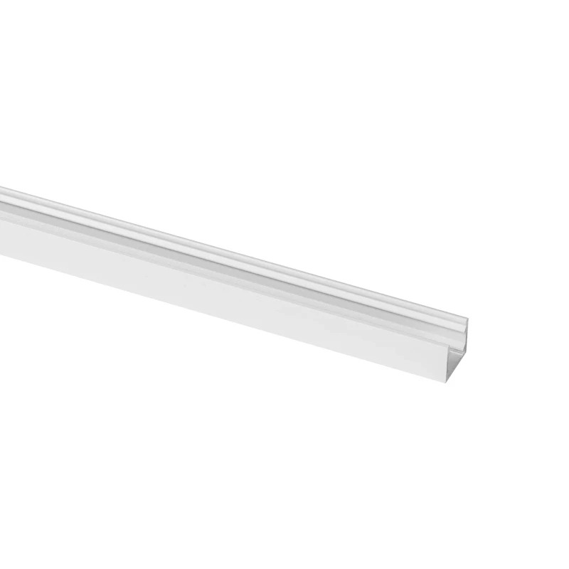 Prolumia Top Line Aluminium profiel 2m, wit RAL 9003 mat, Opbouw, 15mm | 46291351