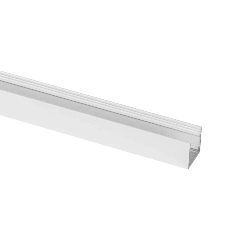 Prolumia Aluminium profiel 2m, wit RAL 9003 mat, Opbouw, 25mm | 46291301