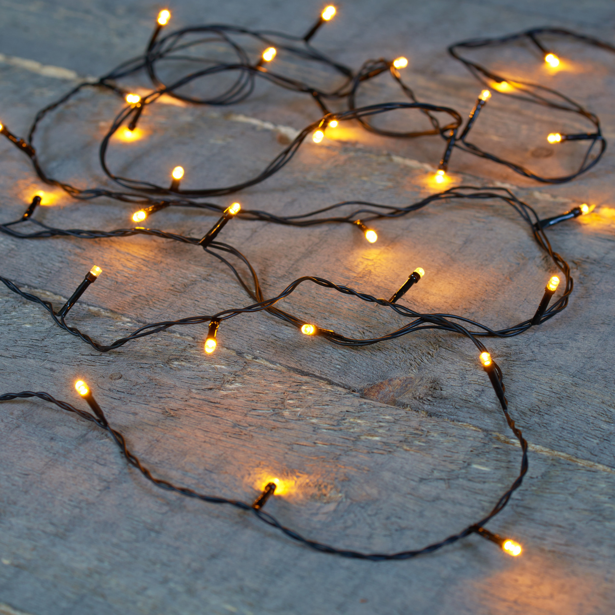 Anna's Collection Kerstverlichting premium - 80 led lampjes - warm wit - 800 cm - lichtsnoer -