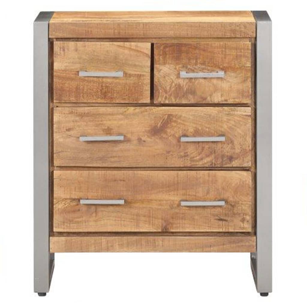 vidaXL Dressoir 60x35x70 cm ruw mangohout