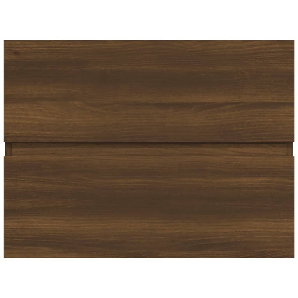 vidaXL Wastafelkast 60x38,5x45 cm bewerkt hout bruin eikenkleur
