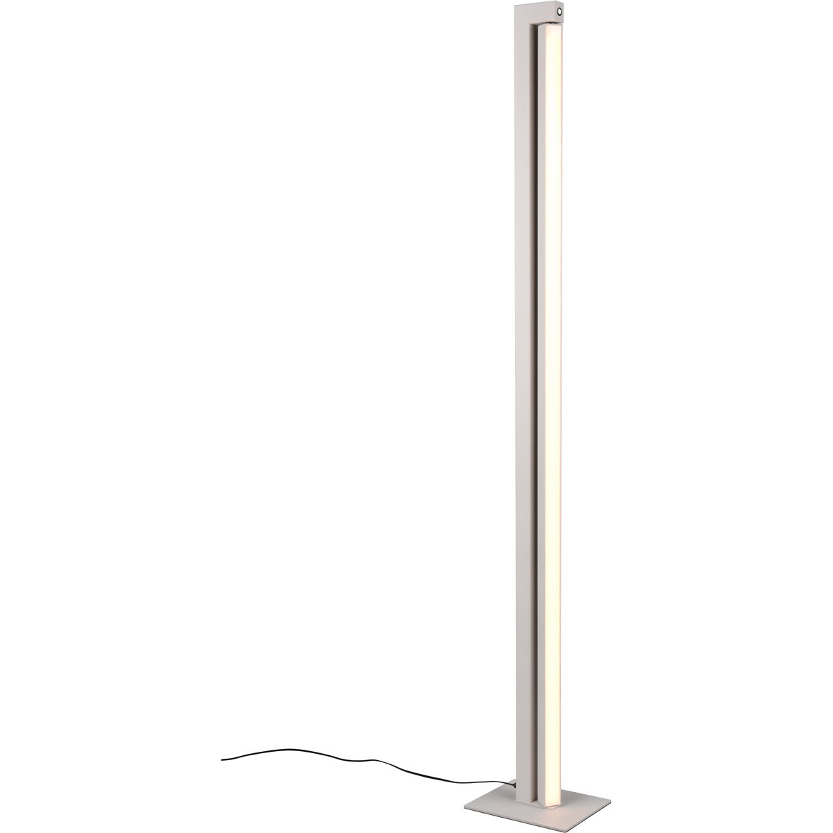 BES LED LED Vloerlamp - Trion Kero - 21W - Aanpasbare Kleur - Dimbaar - Warm Grijs - Metaal